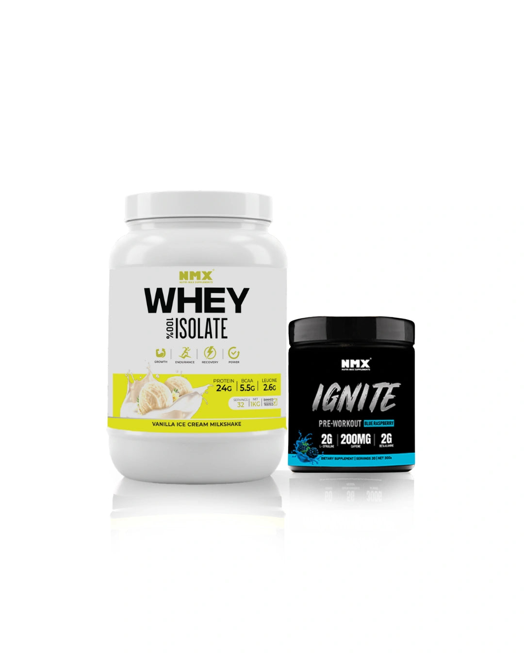 1kg Protein & Pre Workout Bundle offer