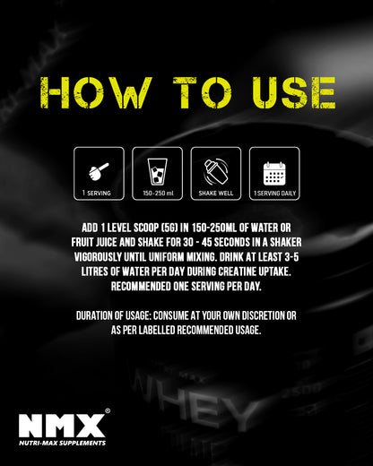 NMX Creatine Monohydrate 60 servings