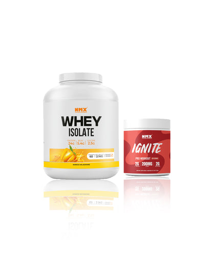 Whey Isolate (60 Serv) & Pre Workout (30 Serv) Bundle