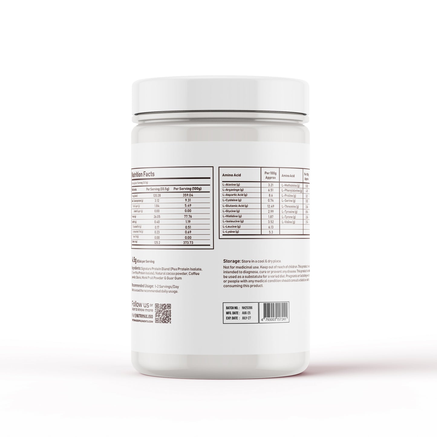 Plant protein 1kg (30 servings)