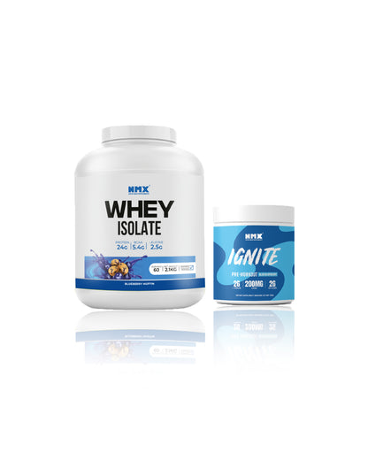 Whey Isolate (60 Serv) & Pre Workout (30 Serv) Bundle