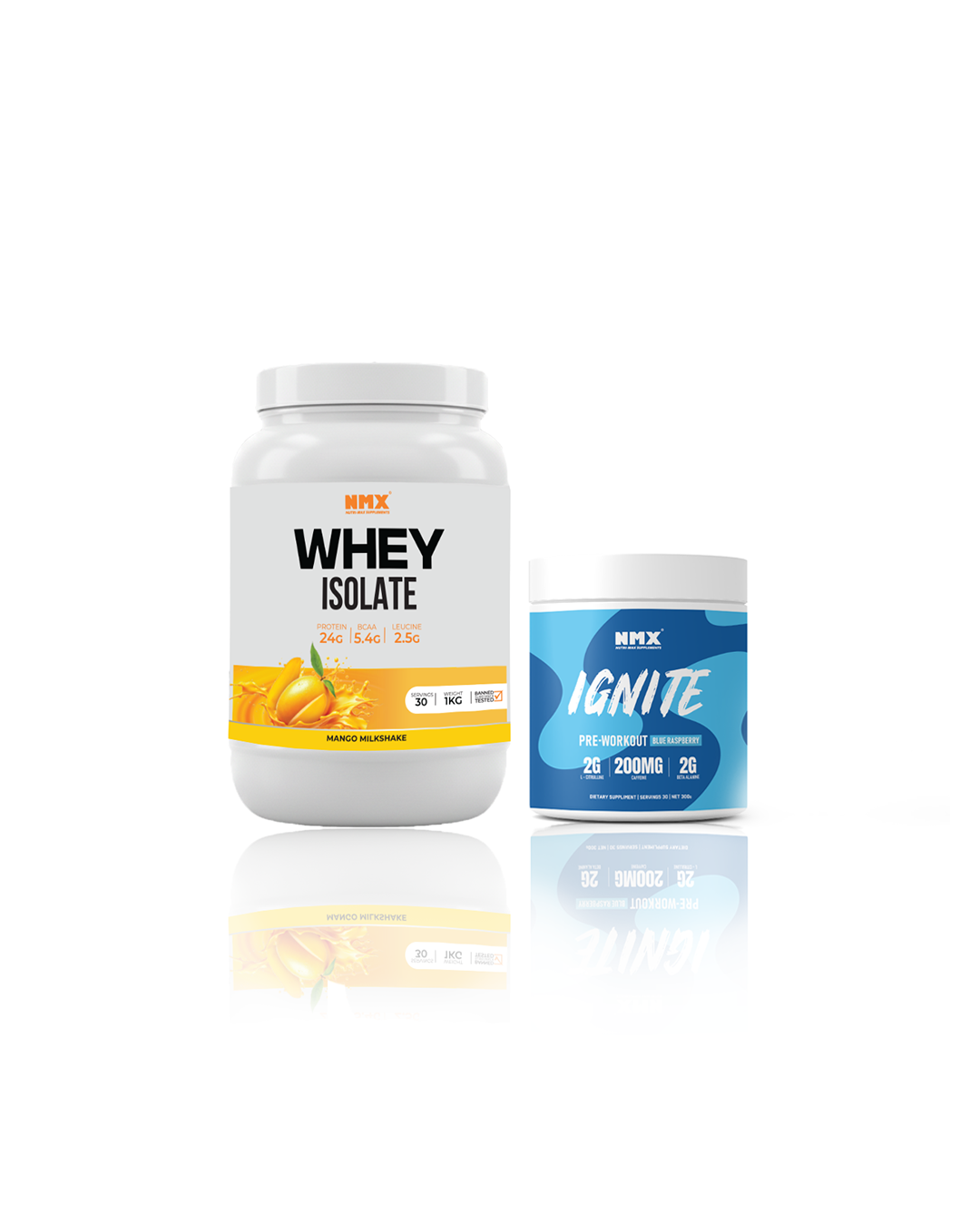 Whey Isolate & Pre Workout (30 Serv) Bundle