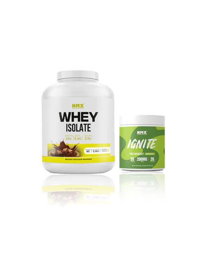 Whey Isolate (60 Serv) & Pre Workout (30 Serv) Bundle