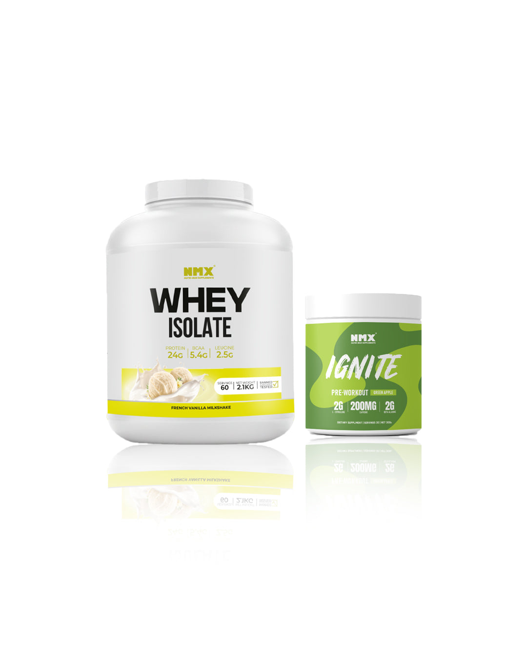 Whey Isolate (60 Serv) & Pre Workout (30 Serv) Bundle