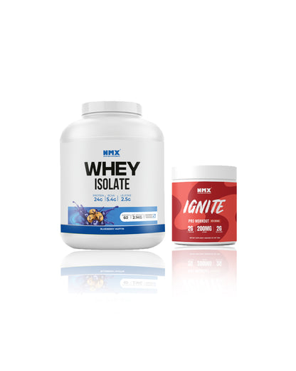 Whey Isolate (60 Serv) & Pre Workout (30 Serv) Bundle