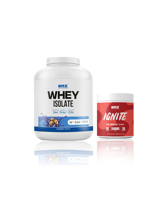 Whey Isolate (60 Serv) & Pre Workout (30 Serv) Bundle