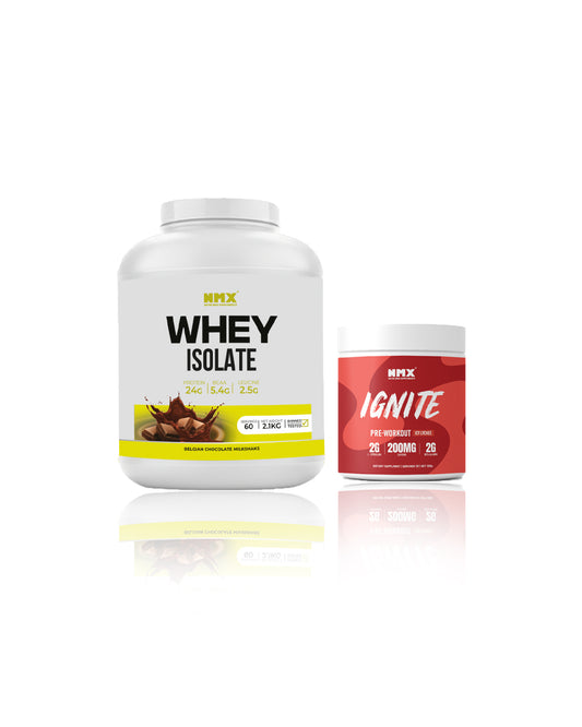 Whey Isolate (60 Serv) & Pre Workout (30 Serv) Bundle